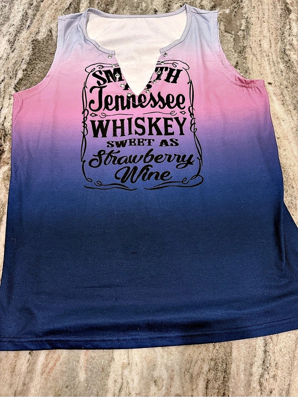 Tennessee Whisky Ombre Tank Top Size XXL Like New